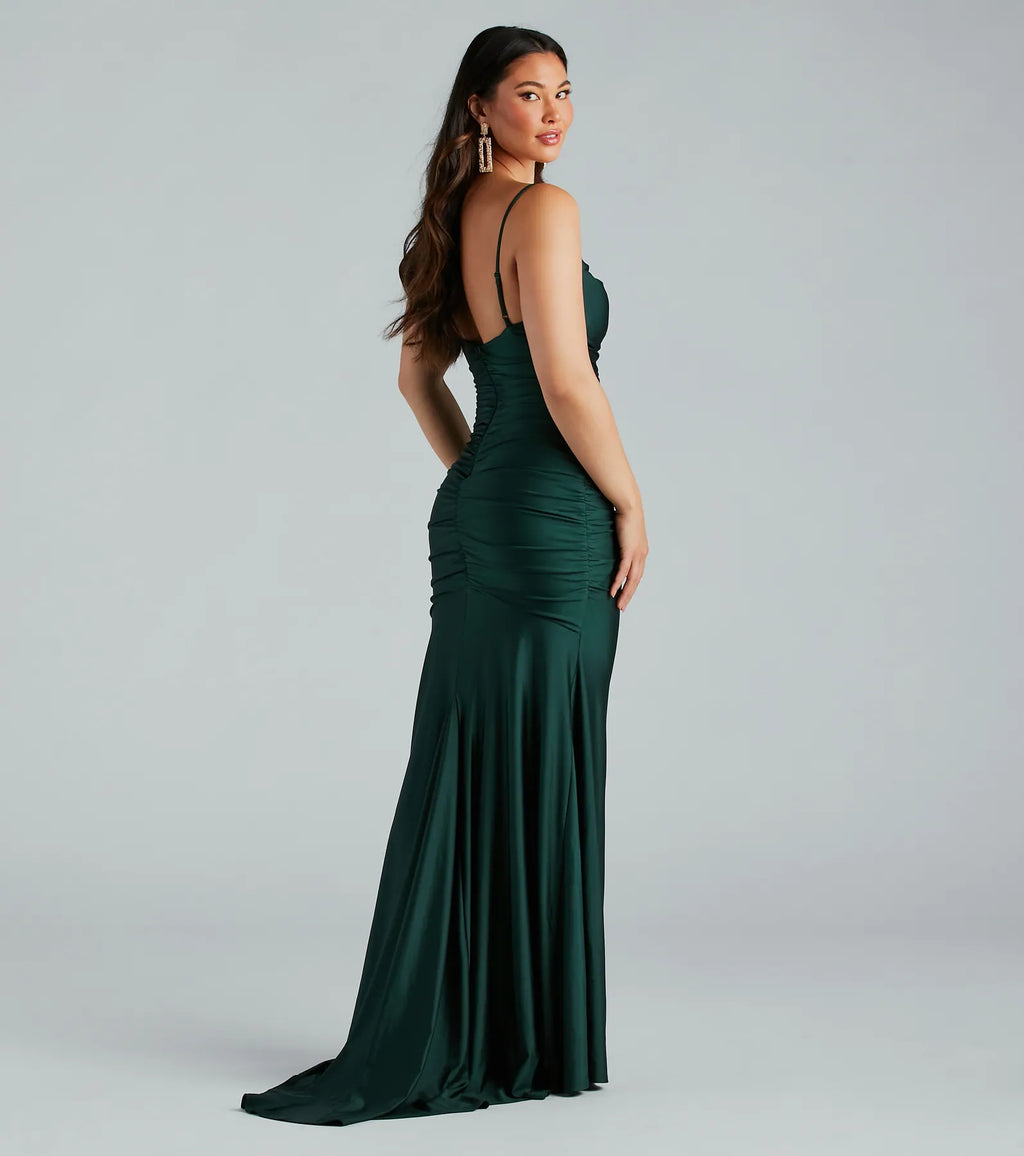 Jamie Formal Cowl Neck Mermaid Dress