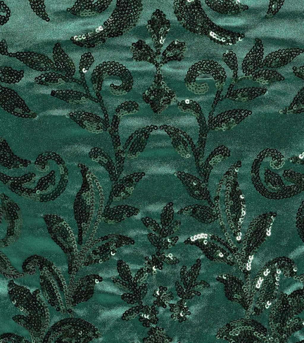 Marisol Lace-Up Column Sequin Satin Formal Dress