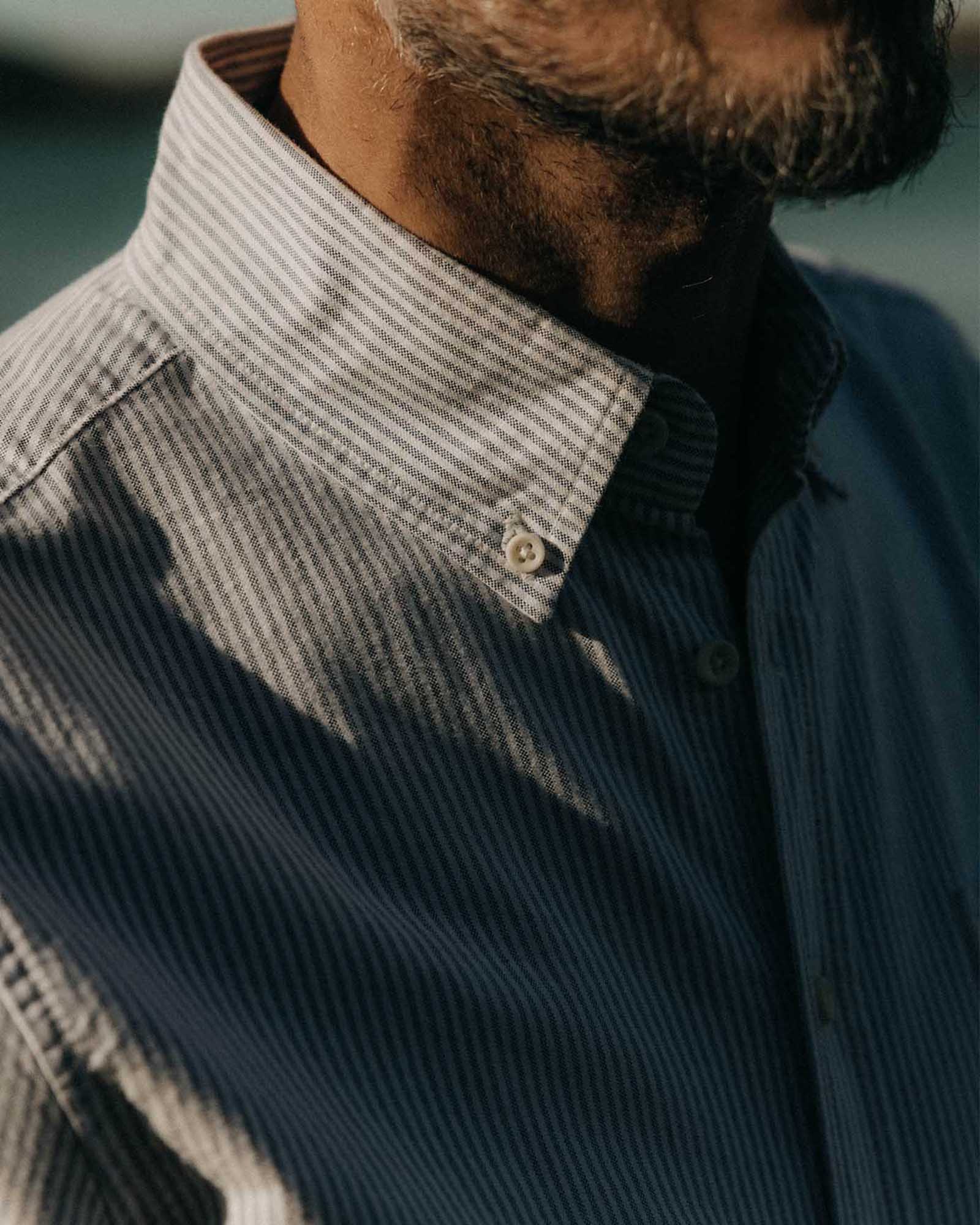 The Jack in Navy University Stripe Everyday Oxford