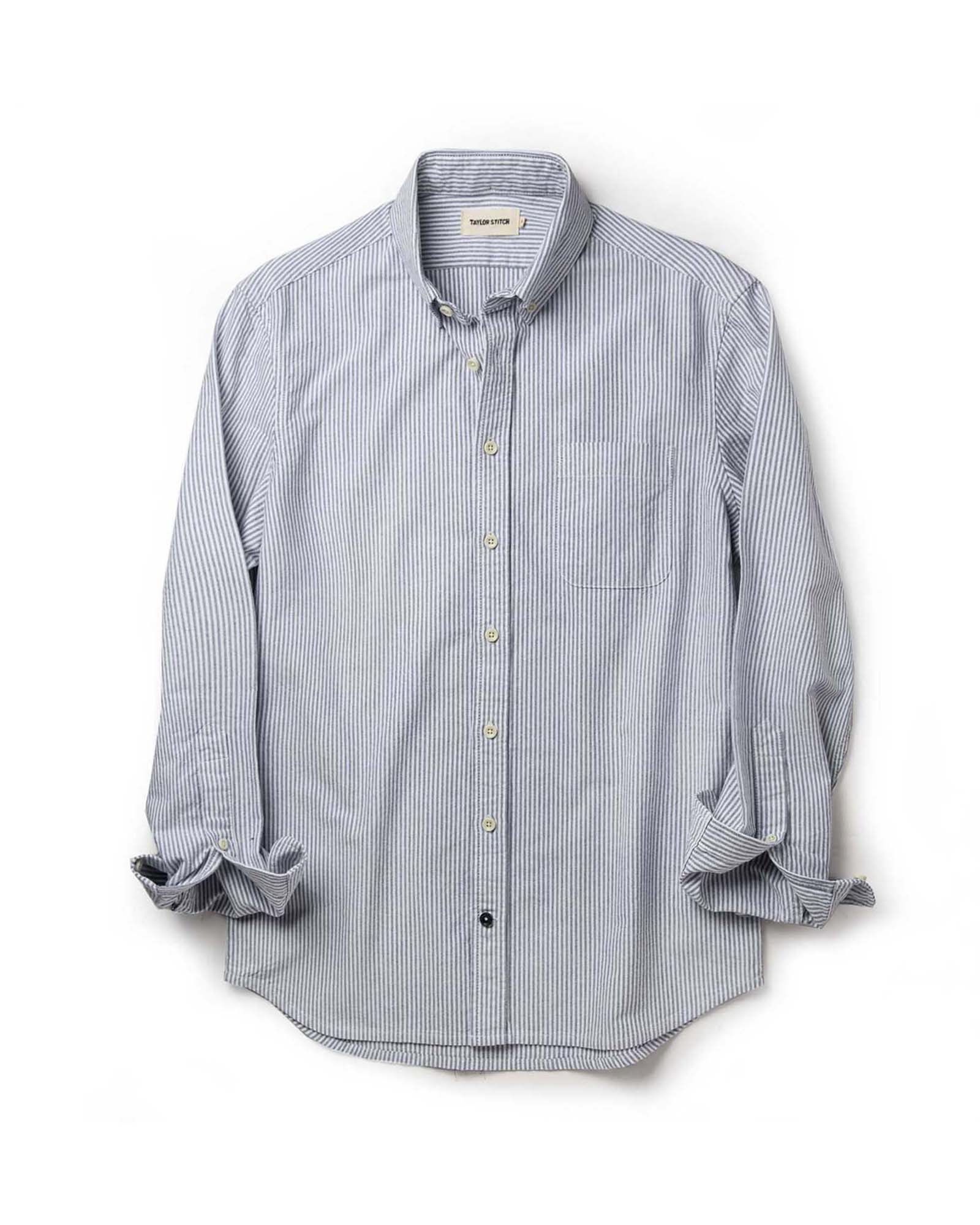 The Jack in Navy University Stripe Everyday Oxford