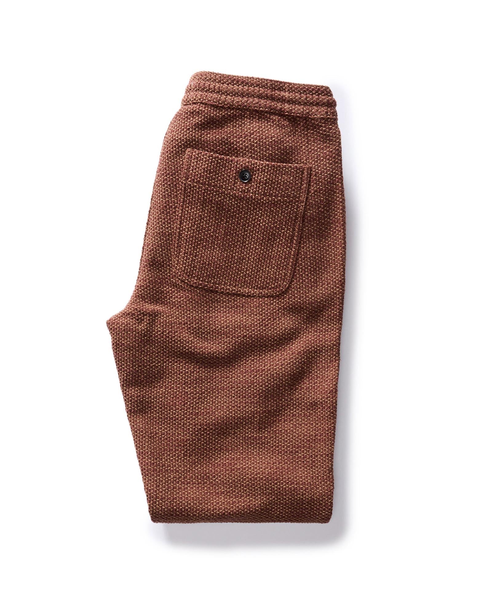 The Apres Pant in Black Cherry Sashiko