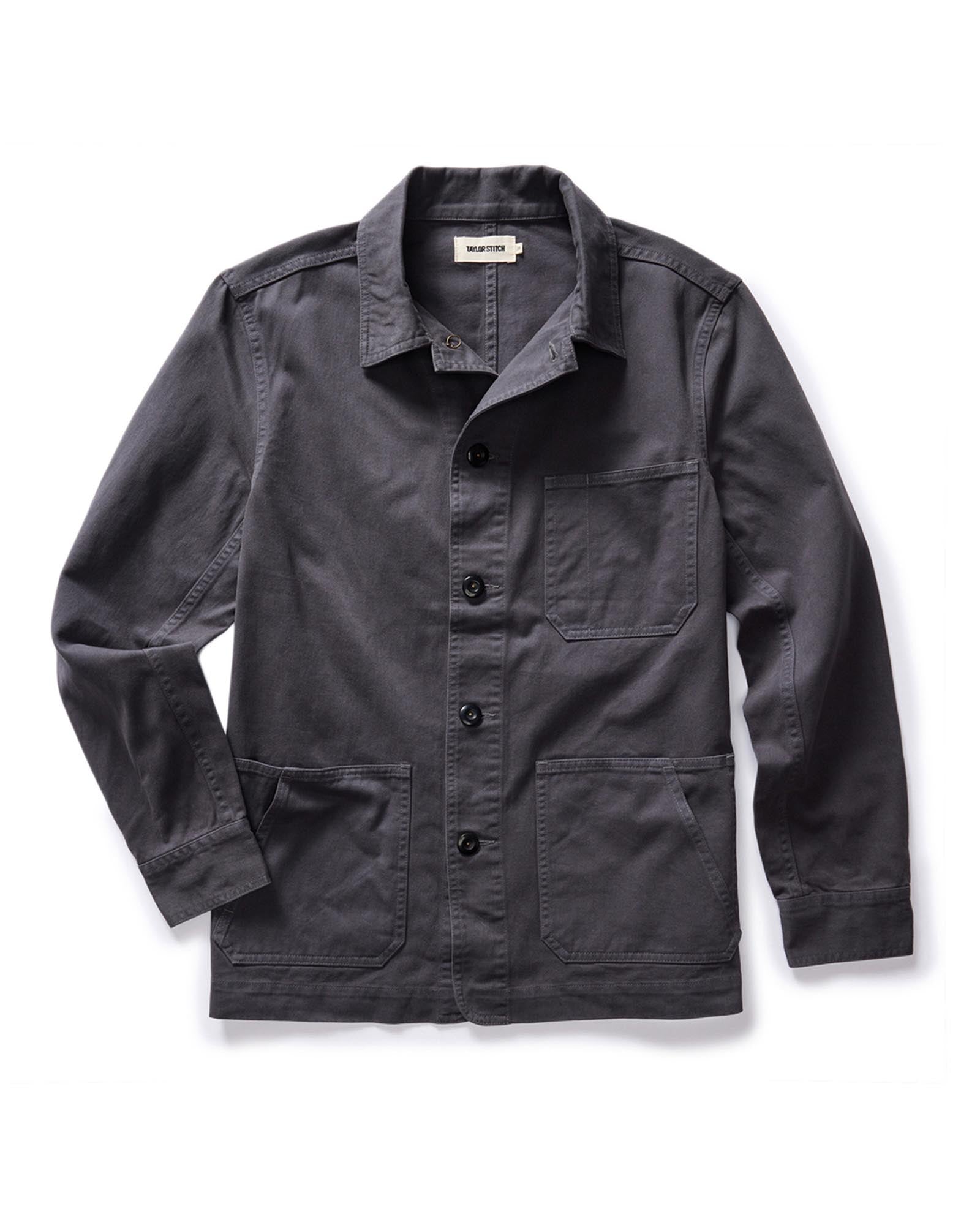 The Ojai Jacket in Organic Charcoal Foundation Twill