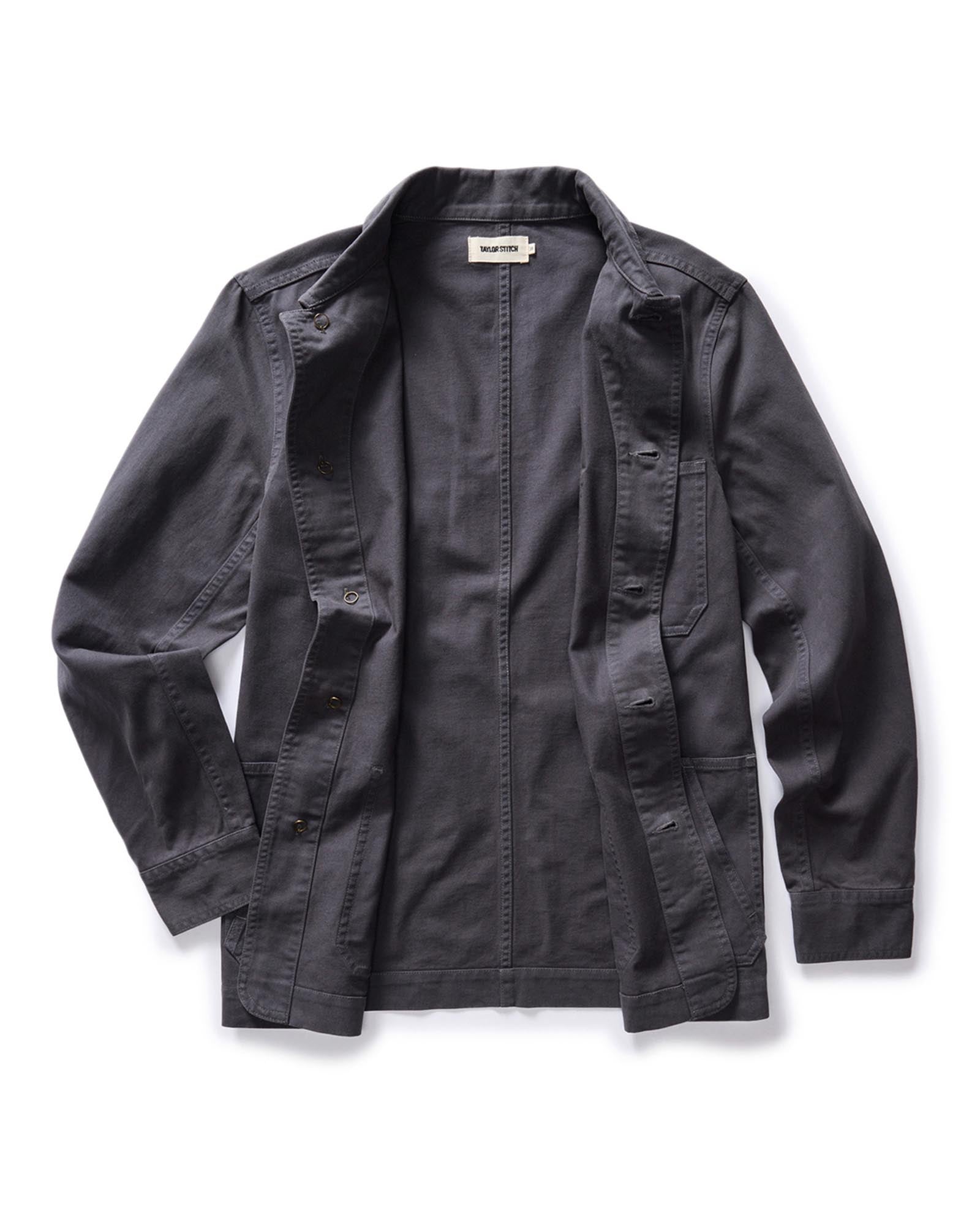 The Ojai Jacket in Organic Charcoal Foundation Twill