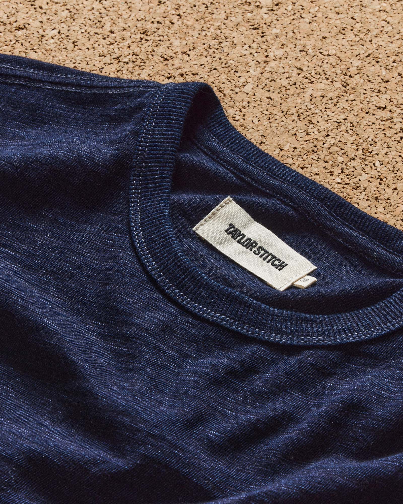 The Organic Cotton Tee in Rinsed Indigo