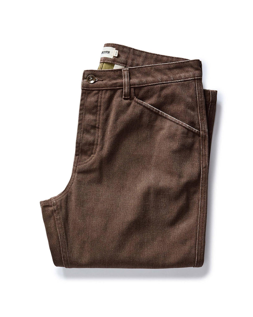 The Camp Pant in Aged Penny Chipped Canvas