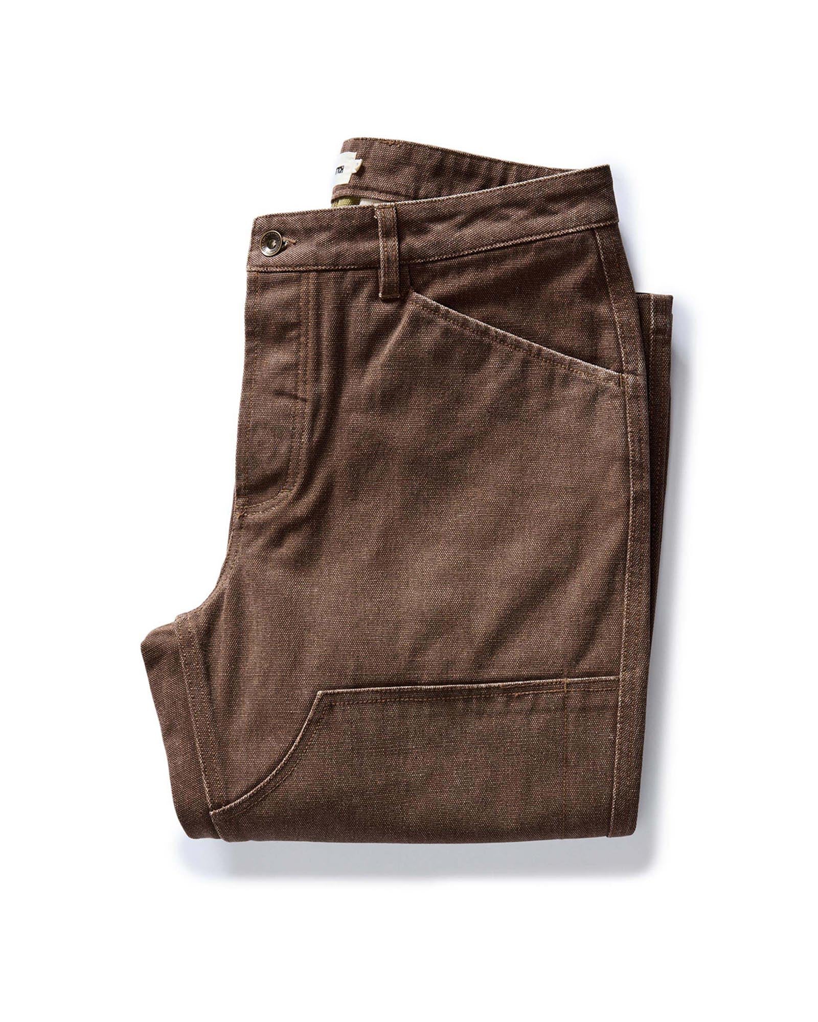 The Chore Pant in Aged Penny Chipped Canvas