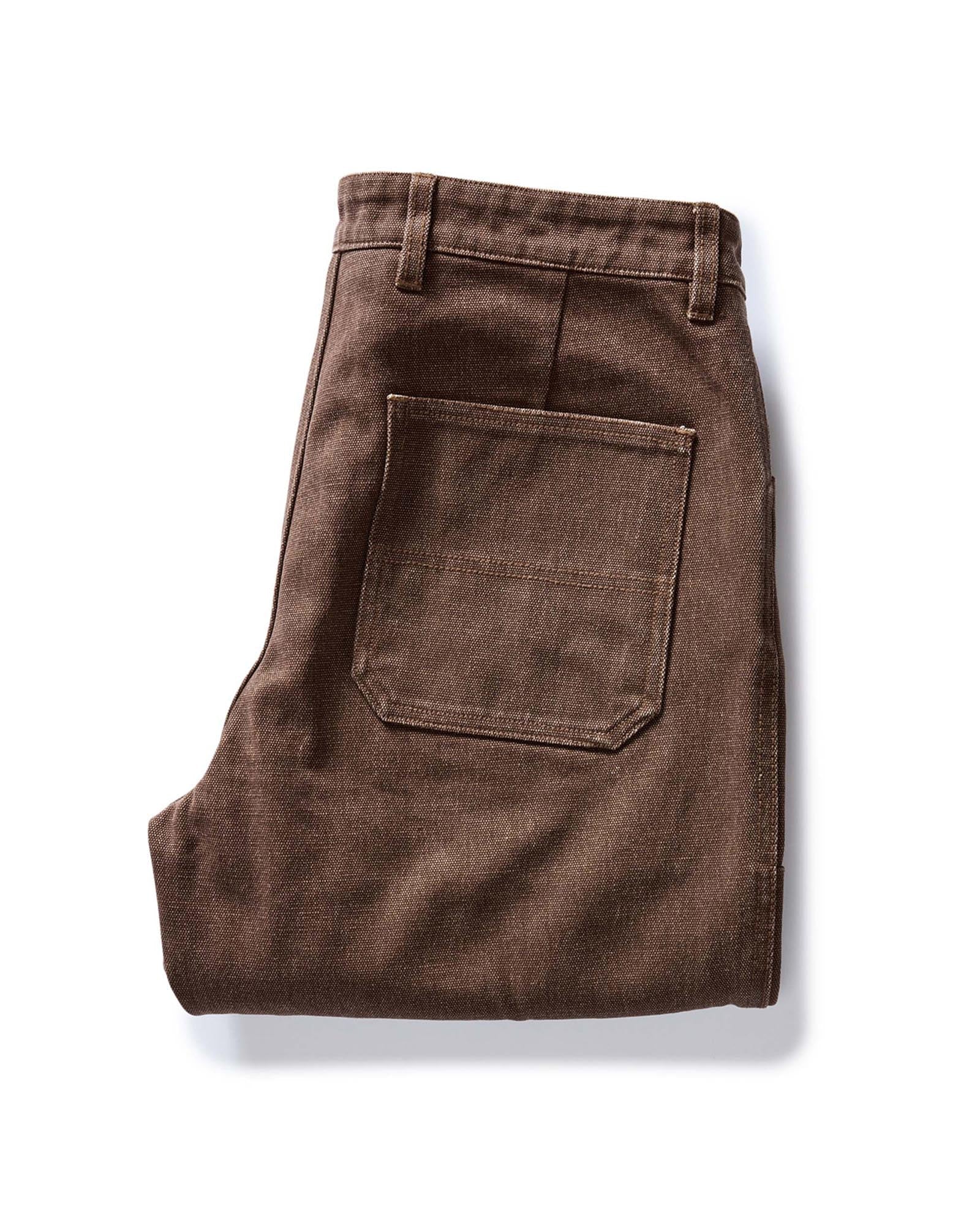 The Chore Pant in Aged Penny Chipped Canvas