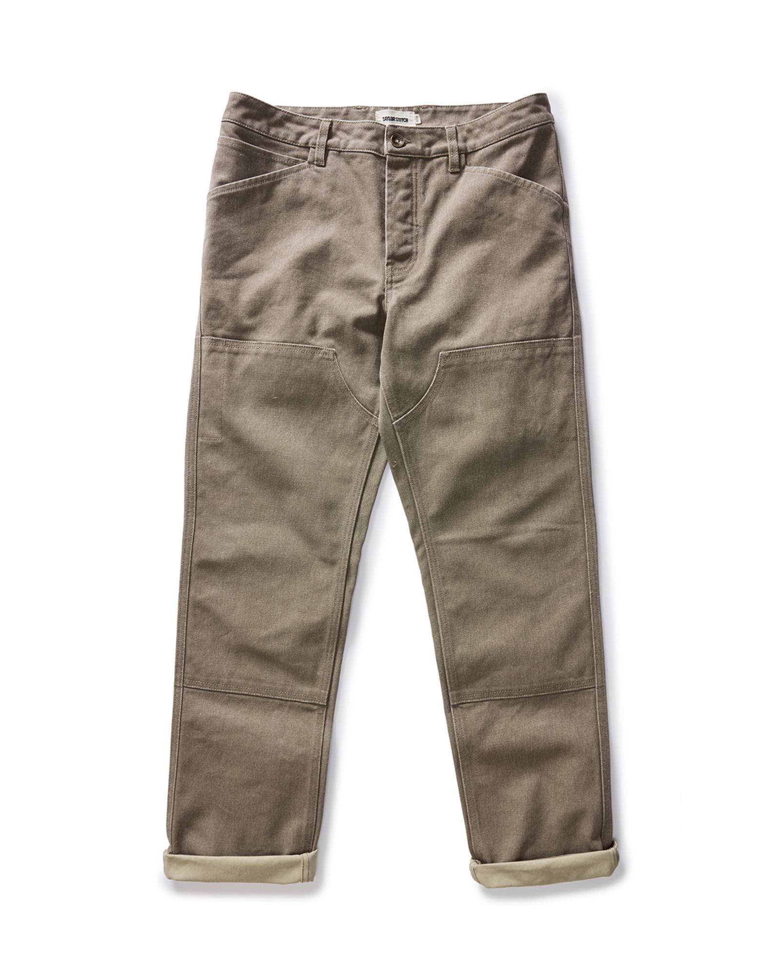The Chore Pant in Stone Chipped Canvas