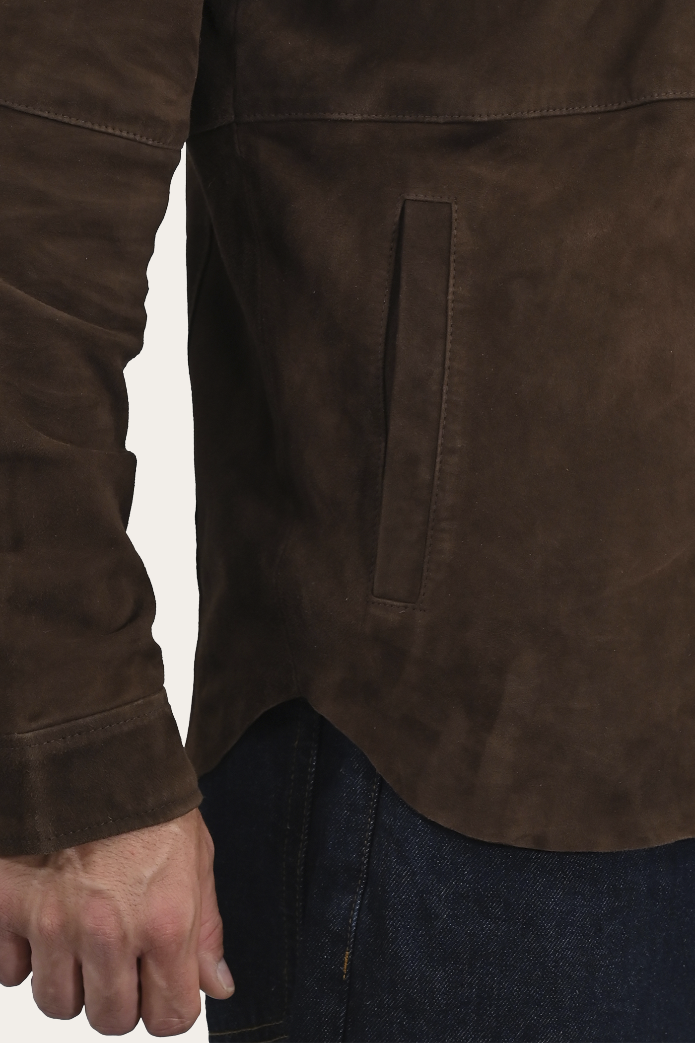 Authentic And Original Suede Shacket