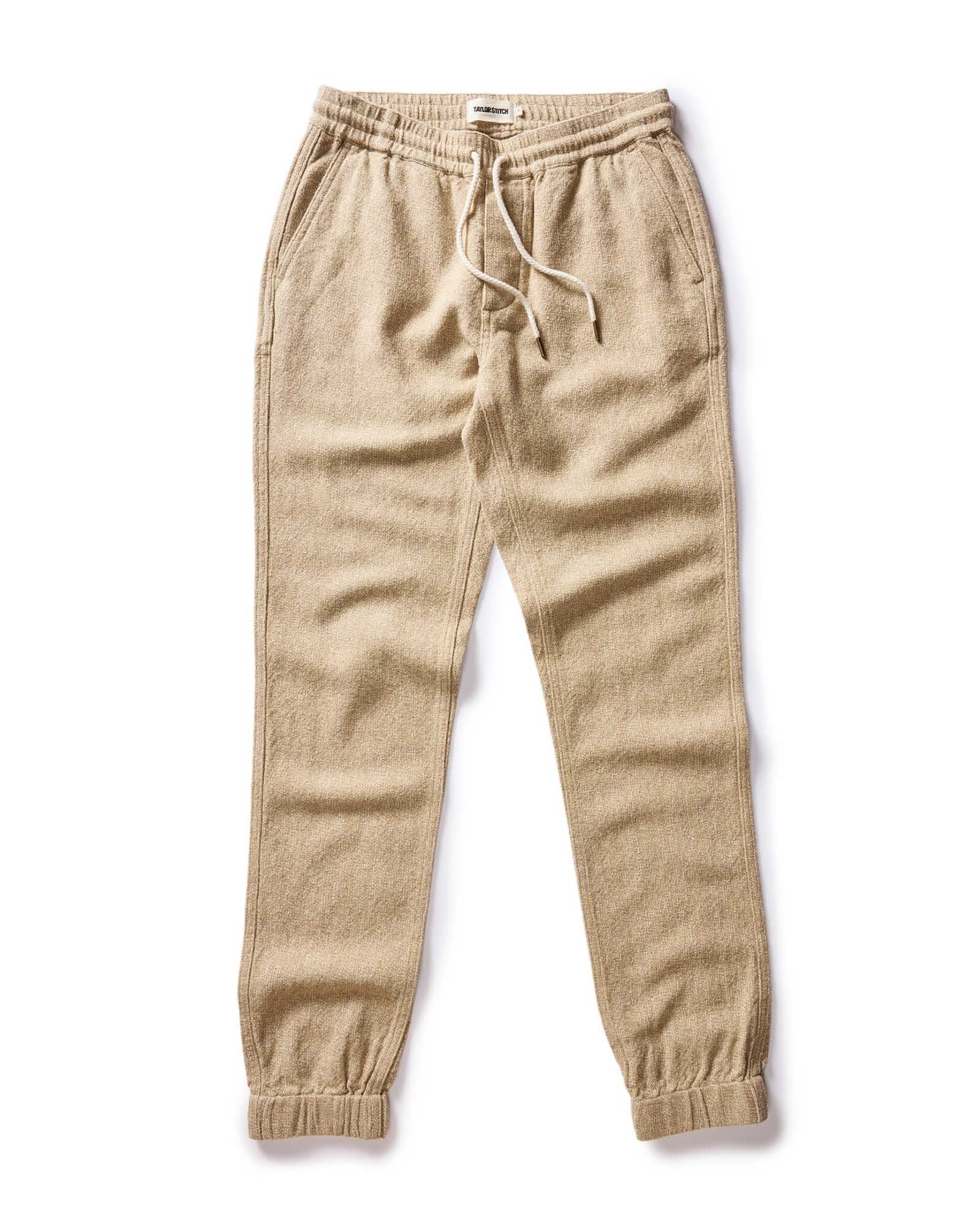The Apres Pant in Oat Linen Tweed