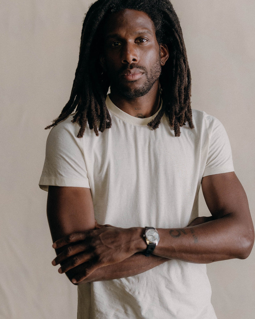 The Cotton Hemp Tee in Natural