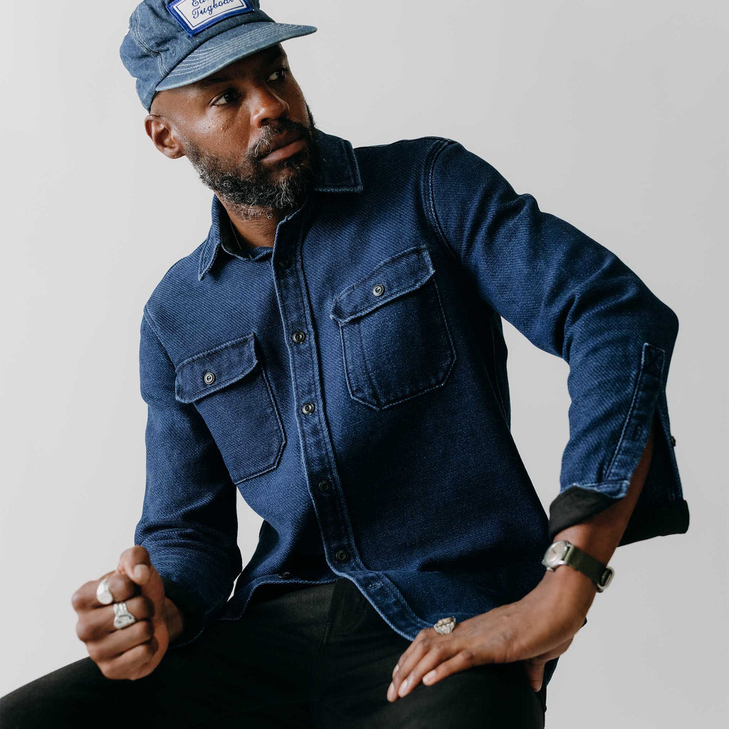 The Division Shirt in Indigo Twill