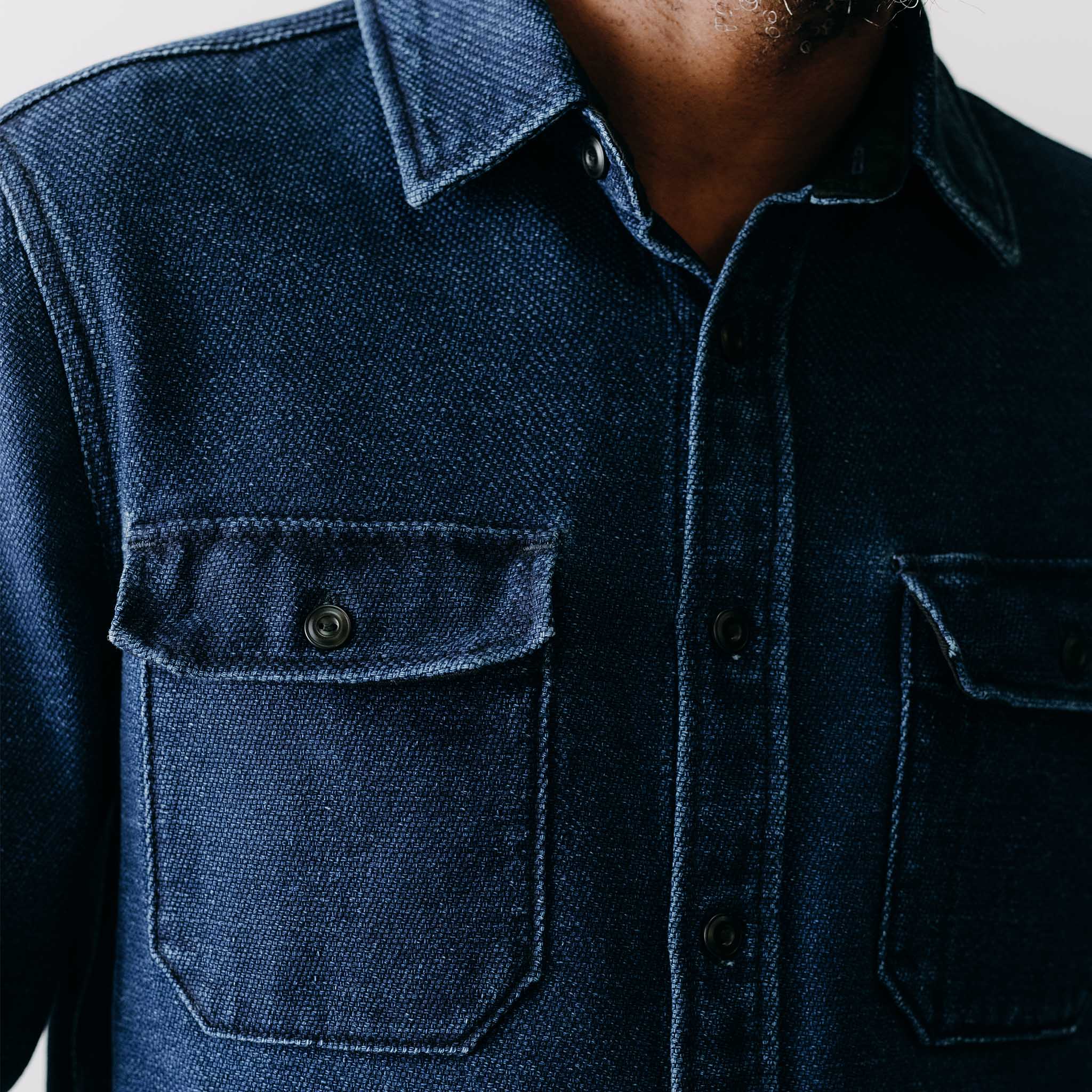 The Division Shirt in Indigo Twill