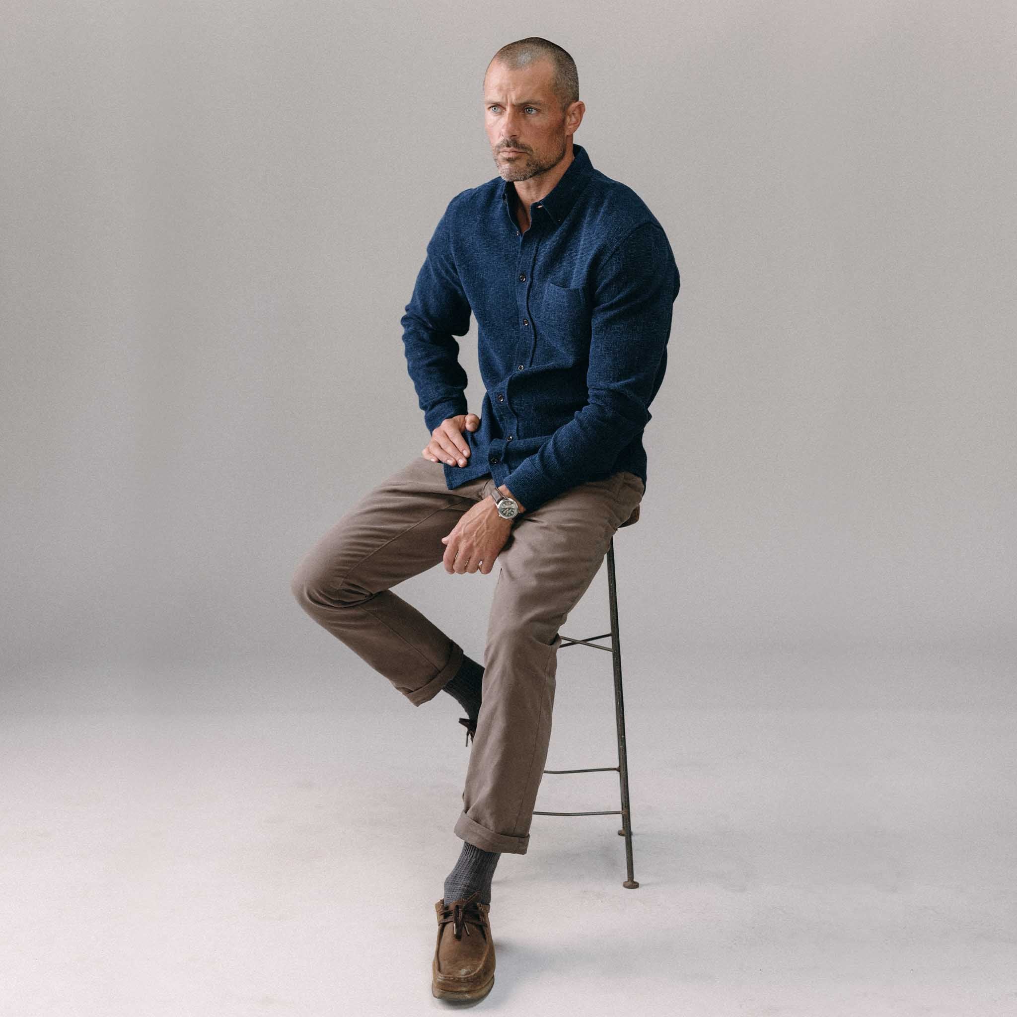 The Jack in Rinsed Indigo Waffle