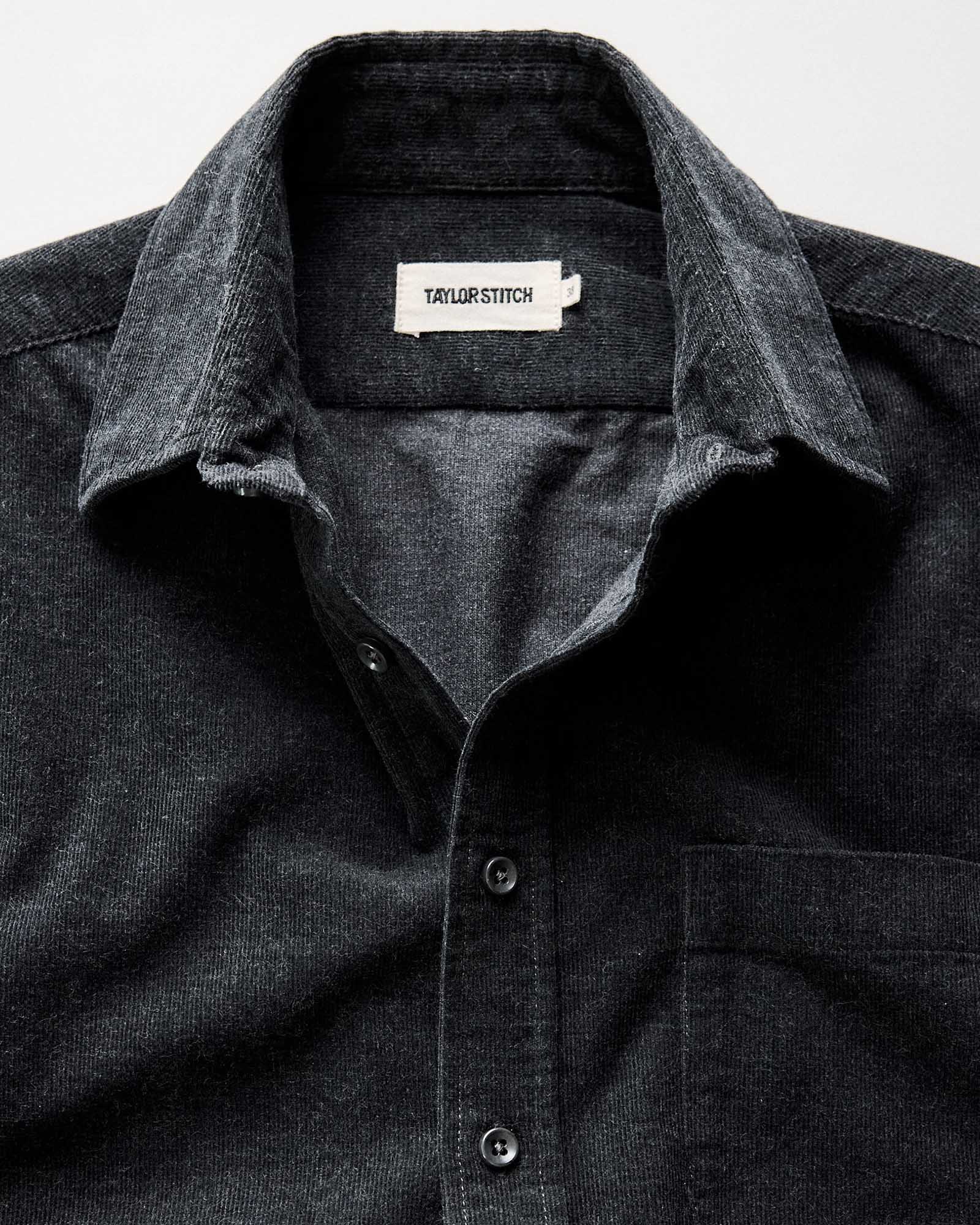 The Short Sleeve California in Heather Coal Cord