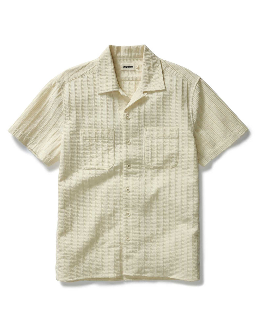 The Conrad Shirt in Vintage White Dobby Stripe