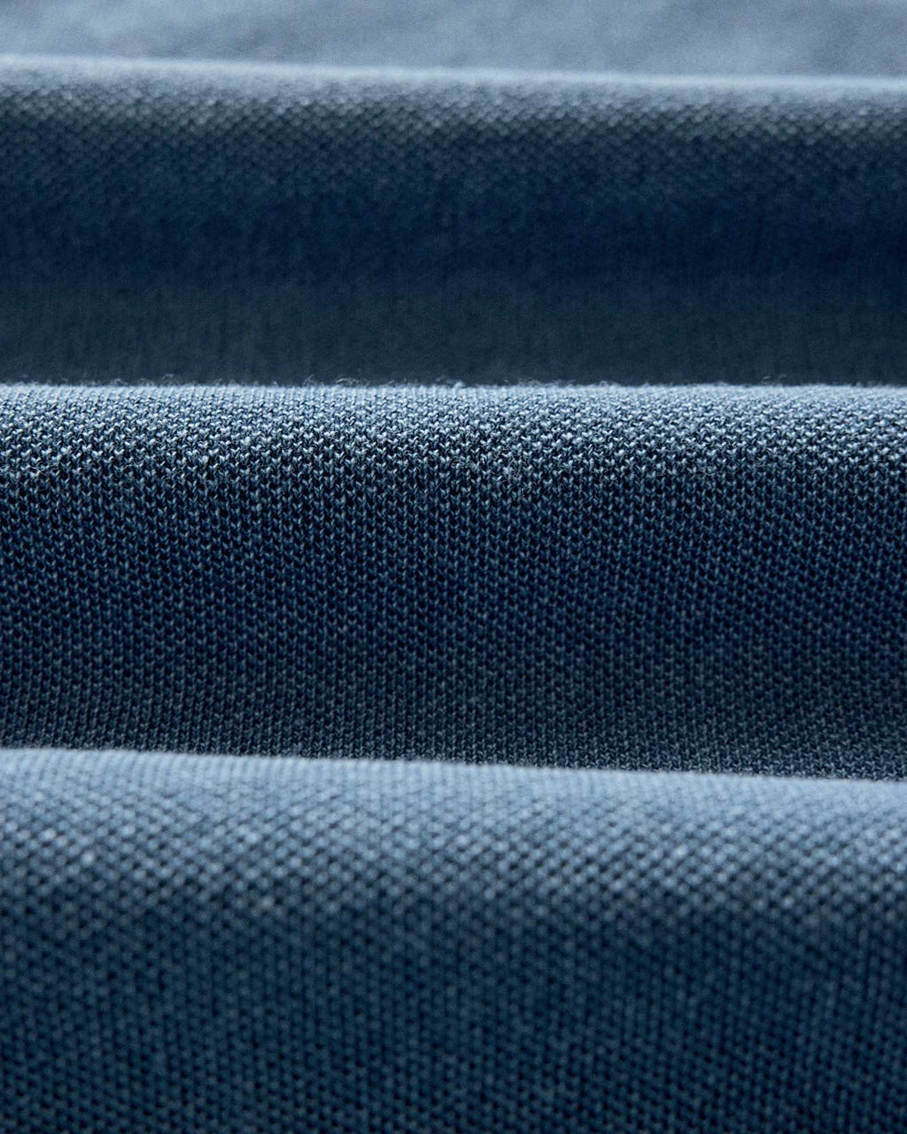 The Pacific Polo in Washed Indigo Pique