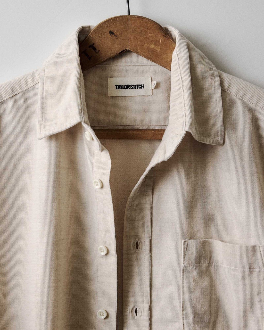 The Short Sleeve California in Heather Oat Cord