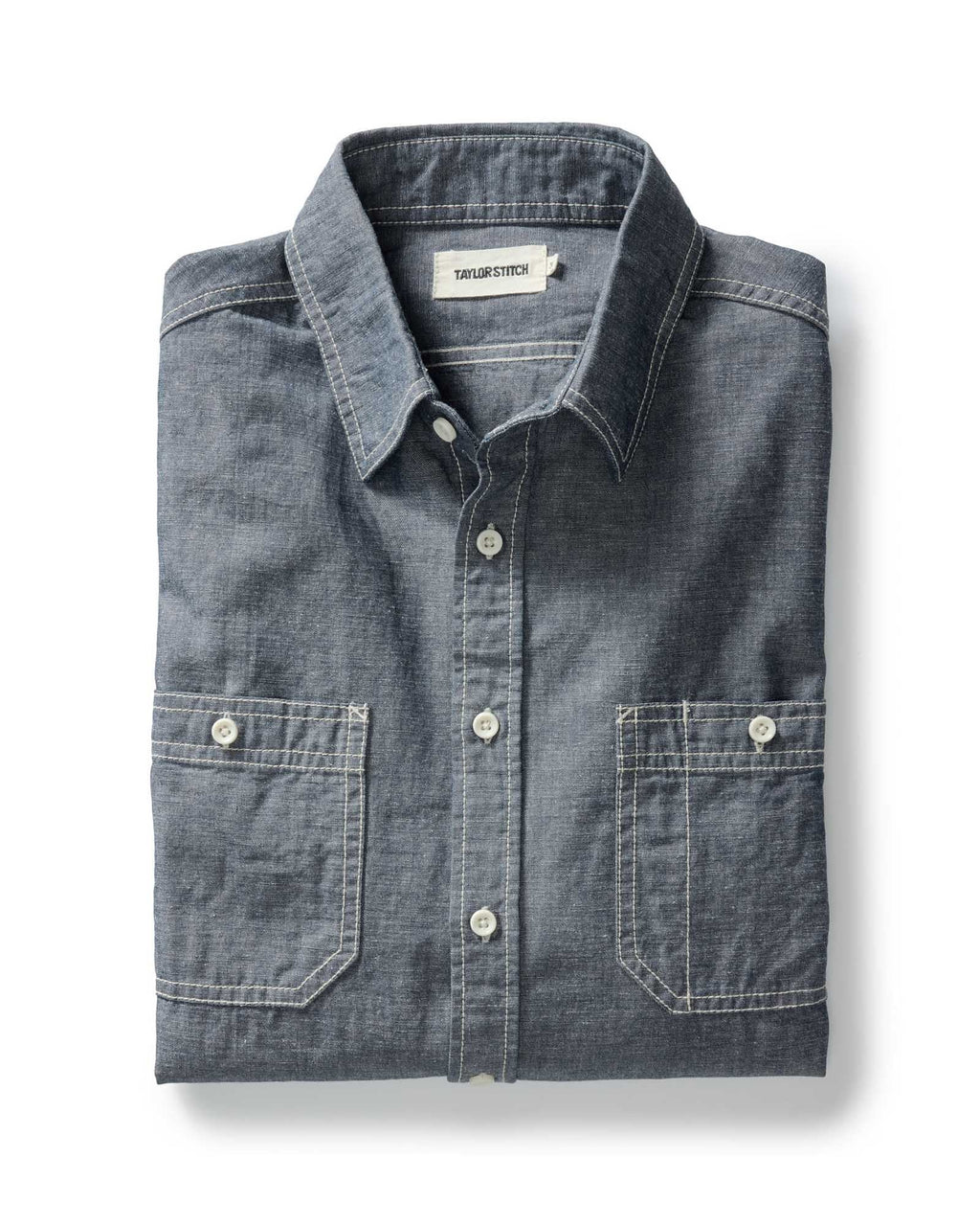 The Utility Shirt in Rinsed Indigo Nep