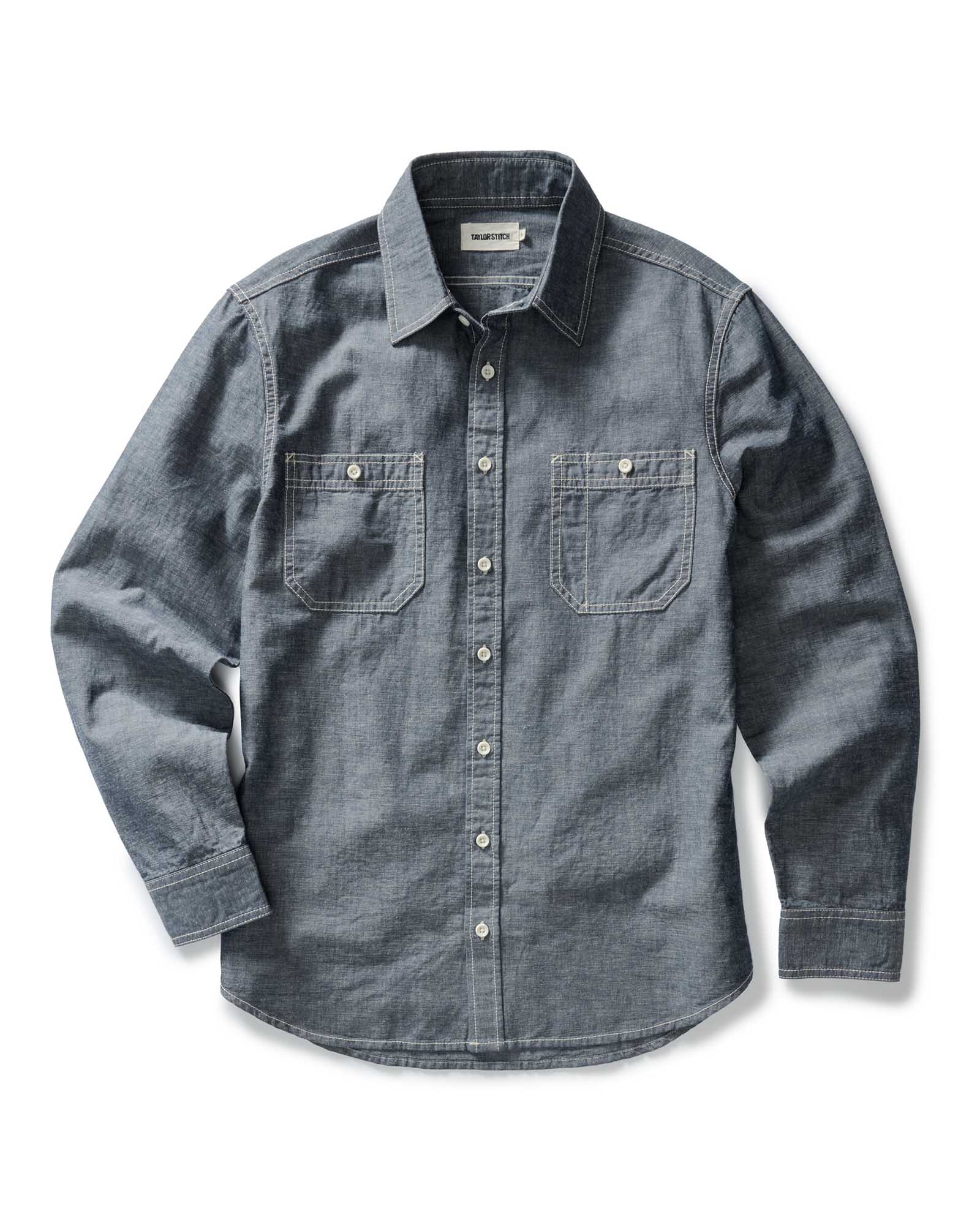 The Utility Shirt in Rinsed Indigo Nep