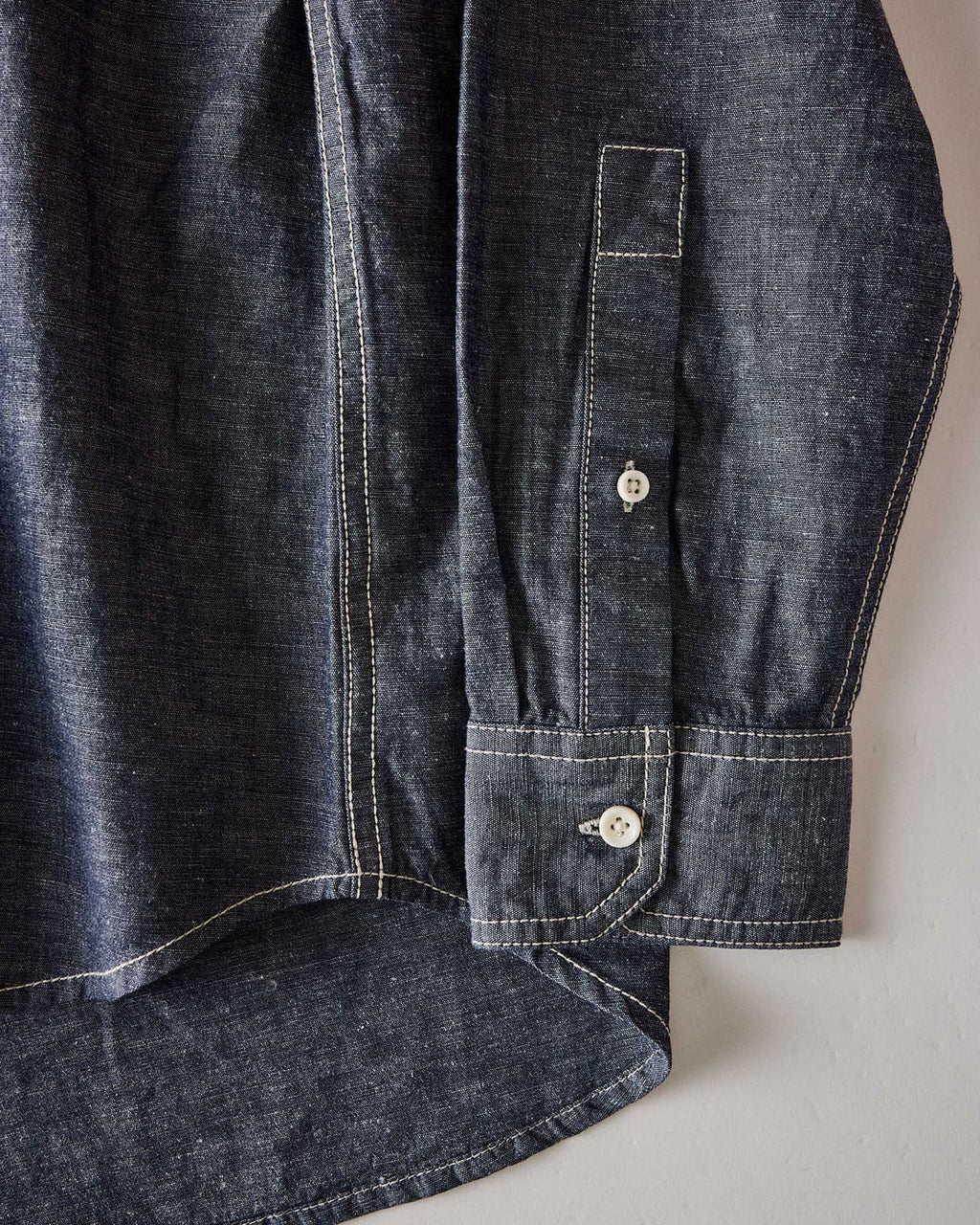 The Utility Shirt in Rinsed Indigo Nep