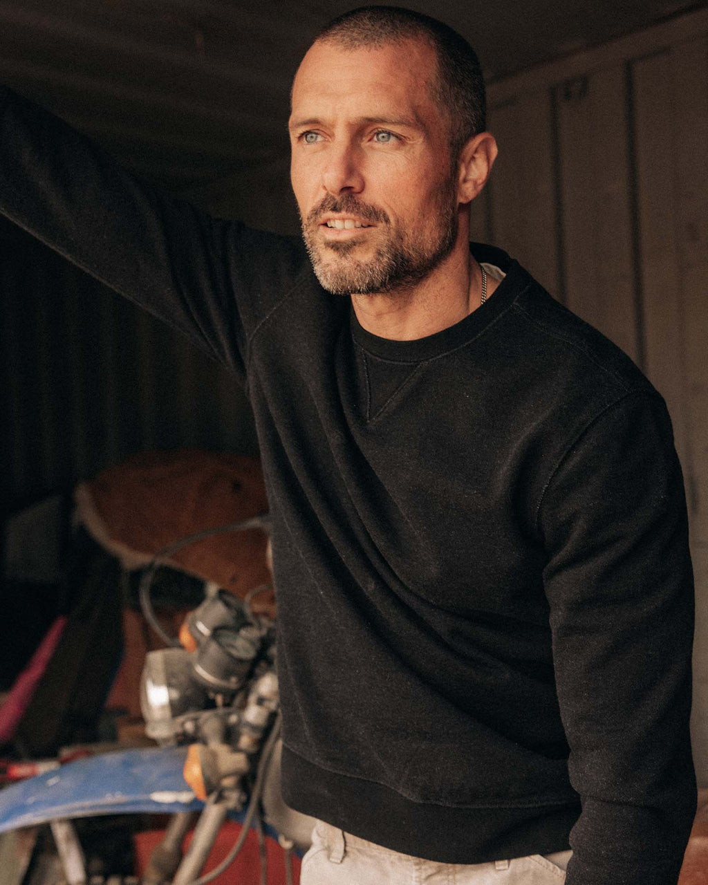 The Apres Crew in Black Indigo Terry