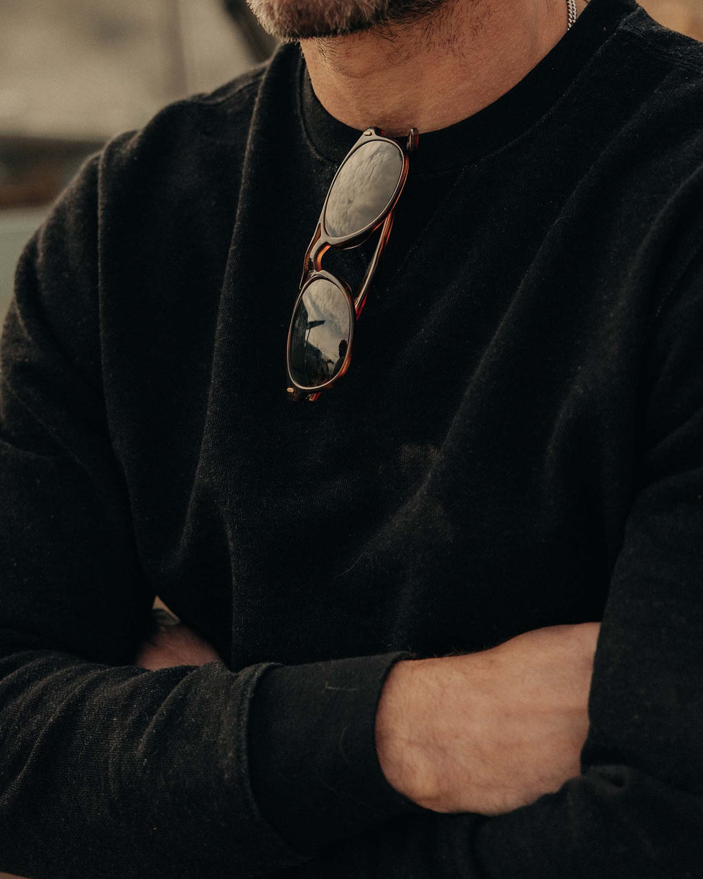 The Apres Crew in Black Indigo Terry