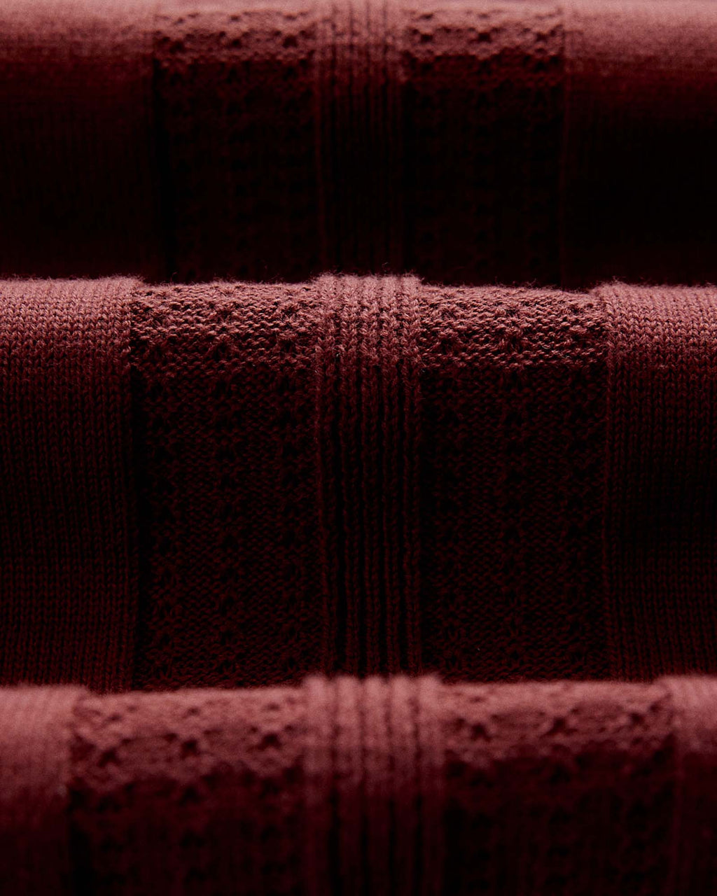 The Button Down Polo in Dried Cherry Stripe