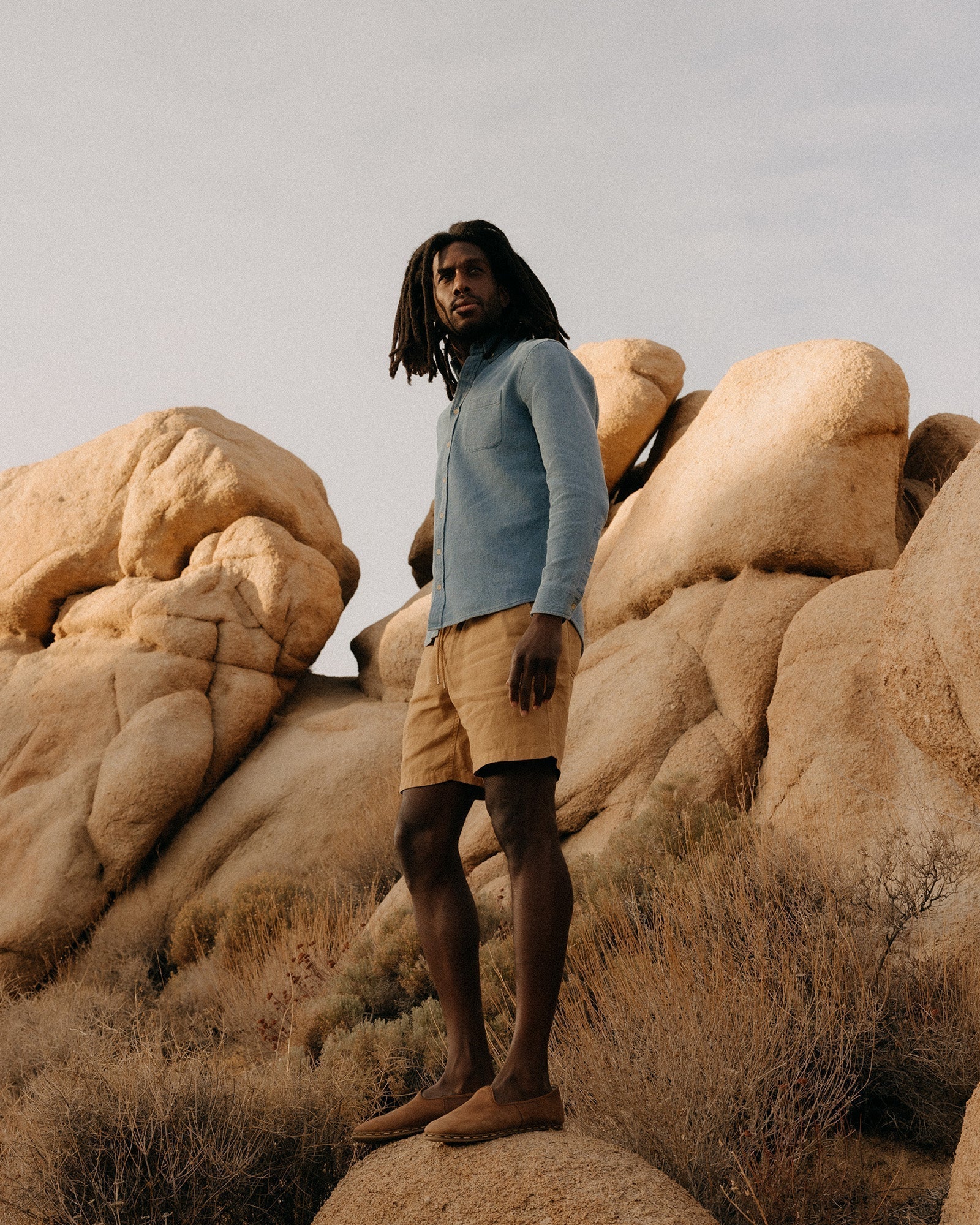 The Jack in Washed Indigo Waffle