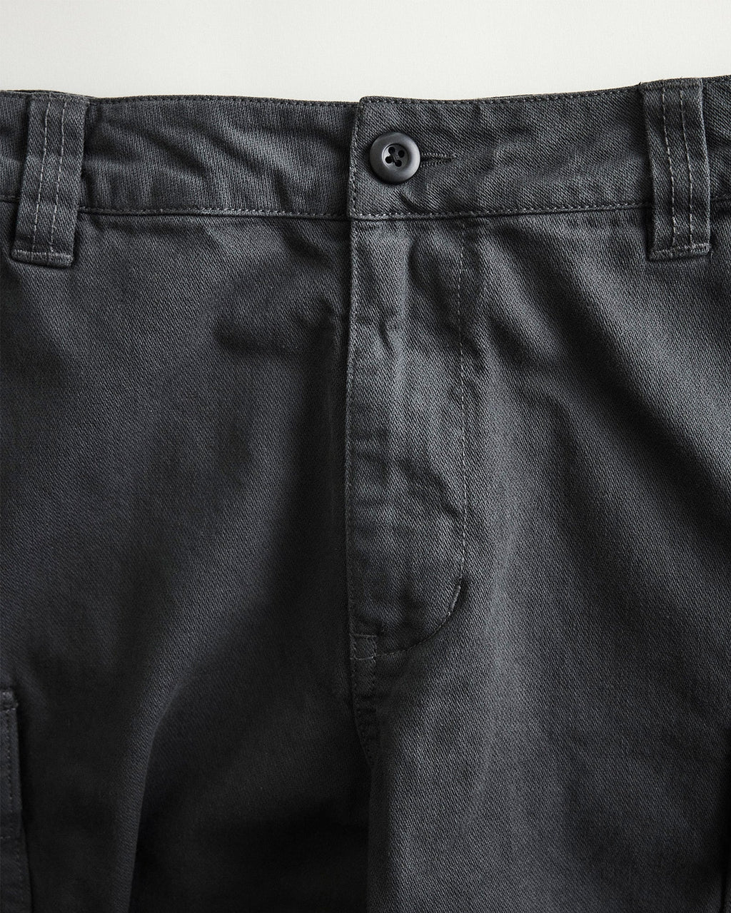 The Tommie Short in Faded Black Broken Twill