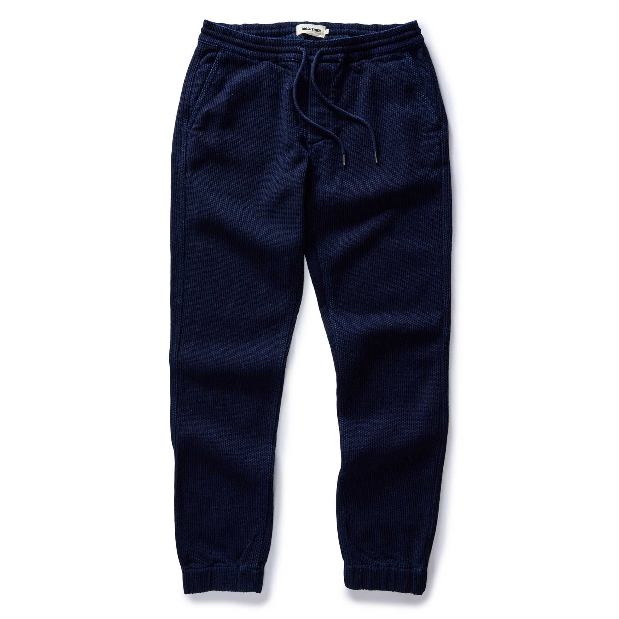 The Apres Pant in Rinsed Indigo Sashiko
