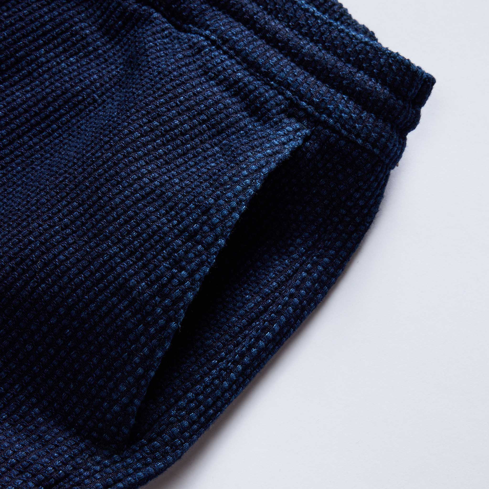The Apres Pant in Rinsed Indigo Sashiko