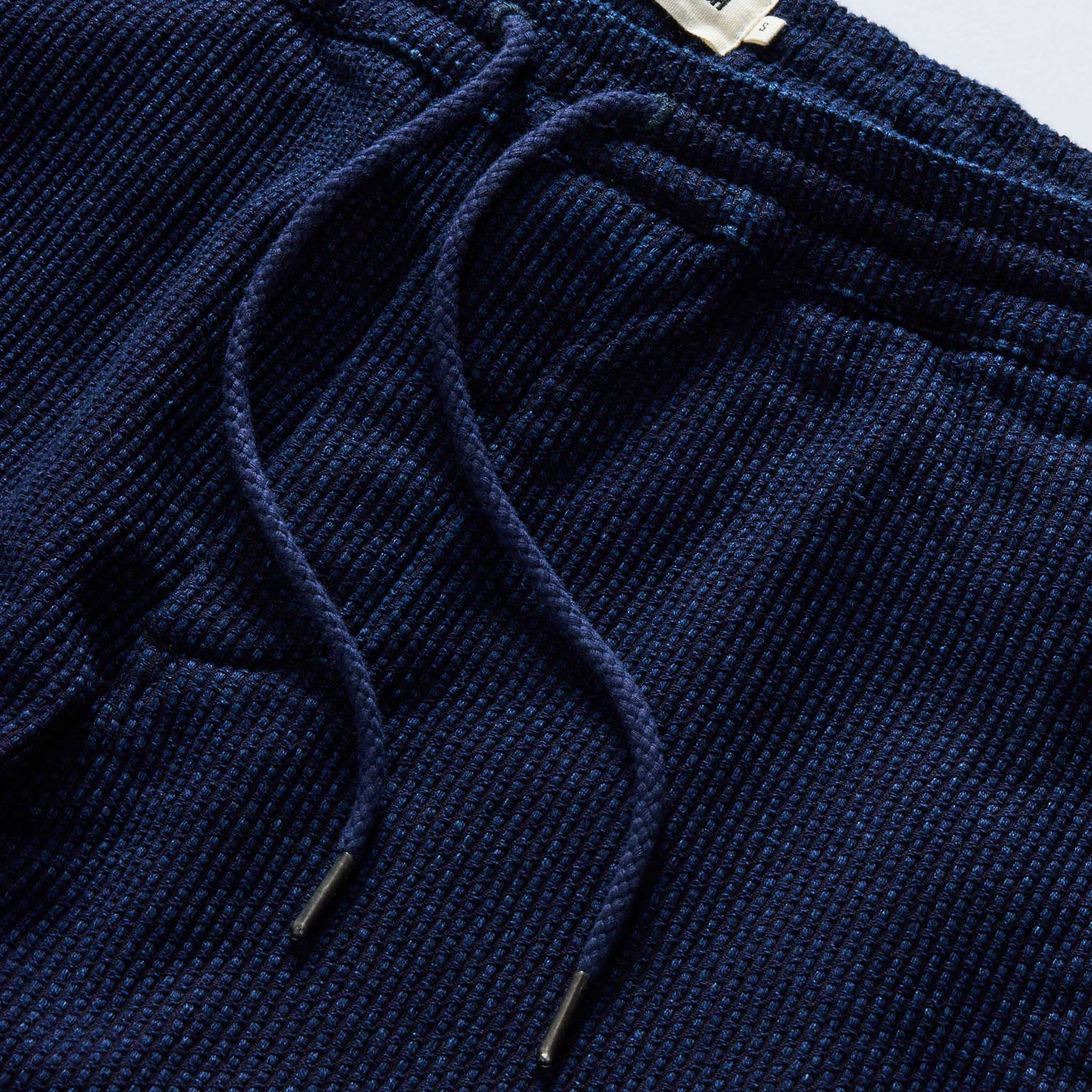 The Apres Pant in Rinsed Indigo Sashiko