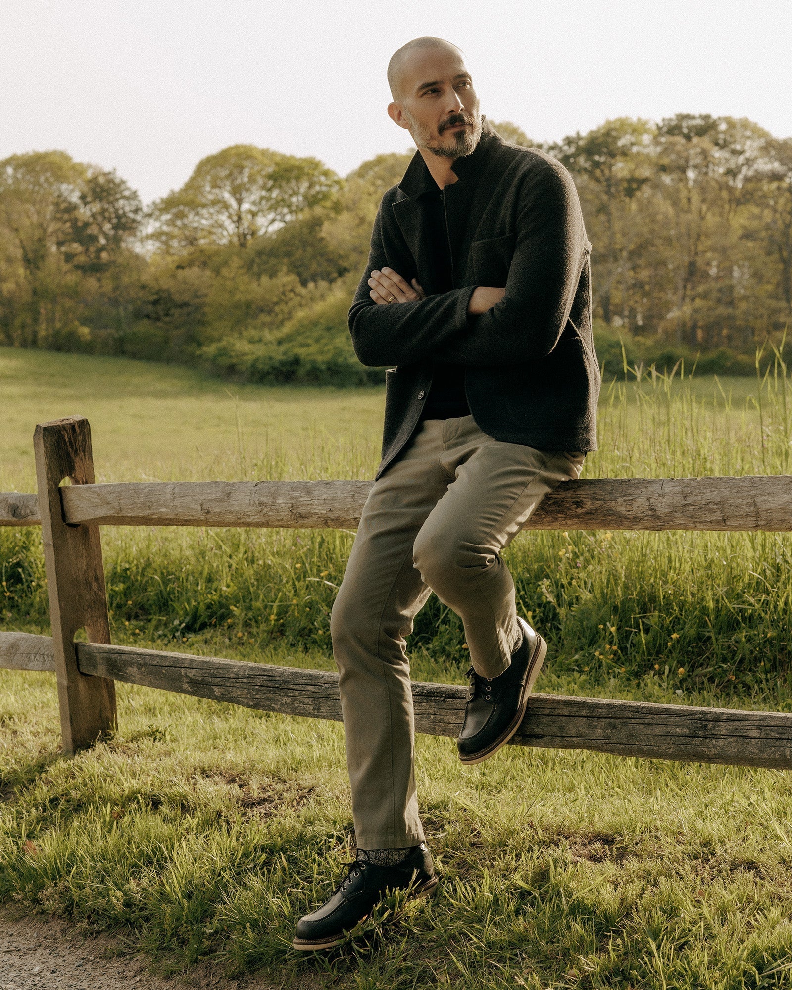 The Democratic Foundation Pant in Organic Smoked Olive