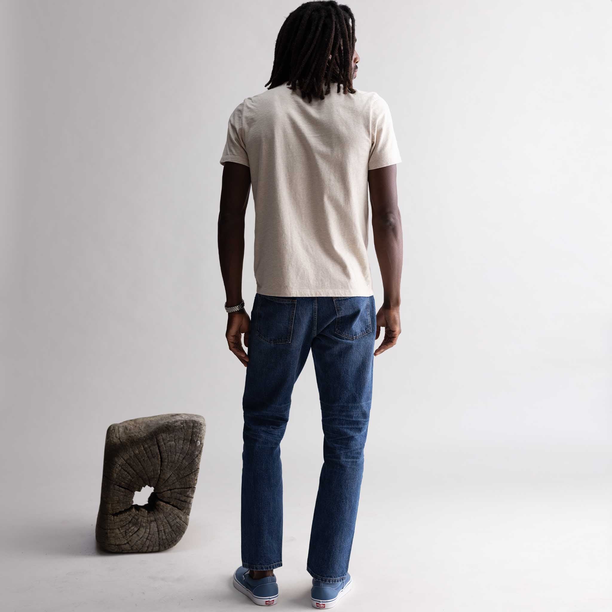 The Organic Cotton Tee in Heather Oat