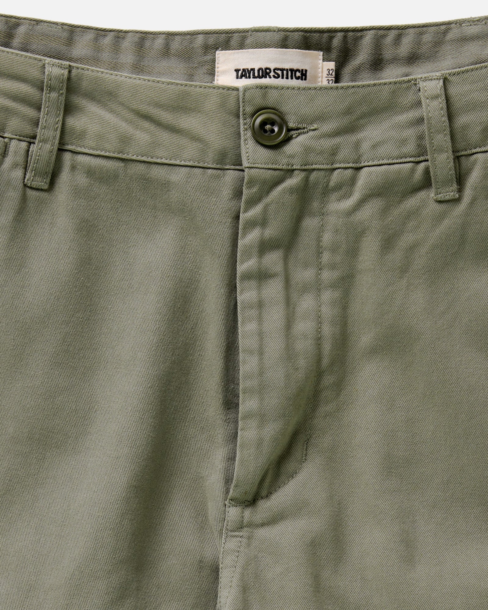 The Slim Foundation Pant in Organic Smoked Olive