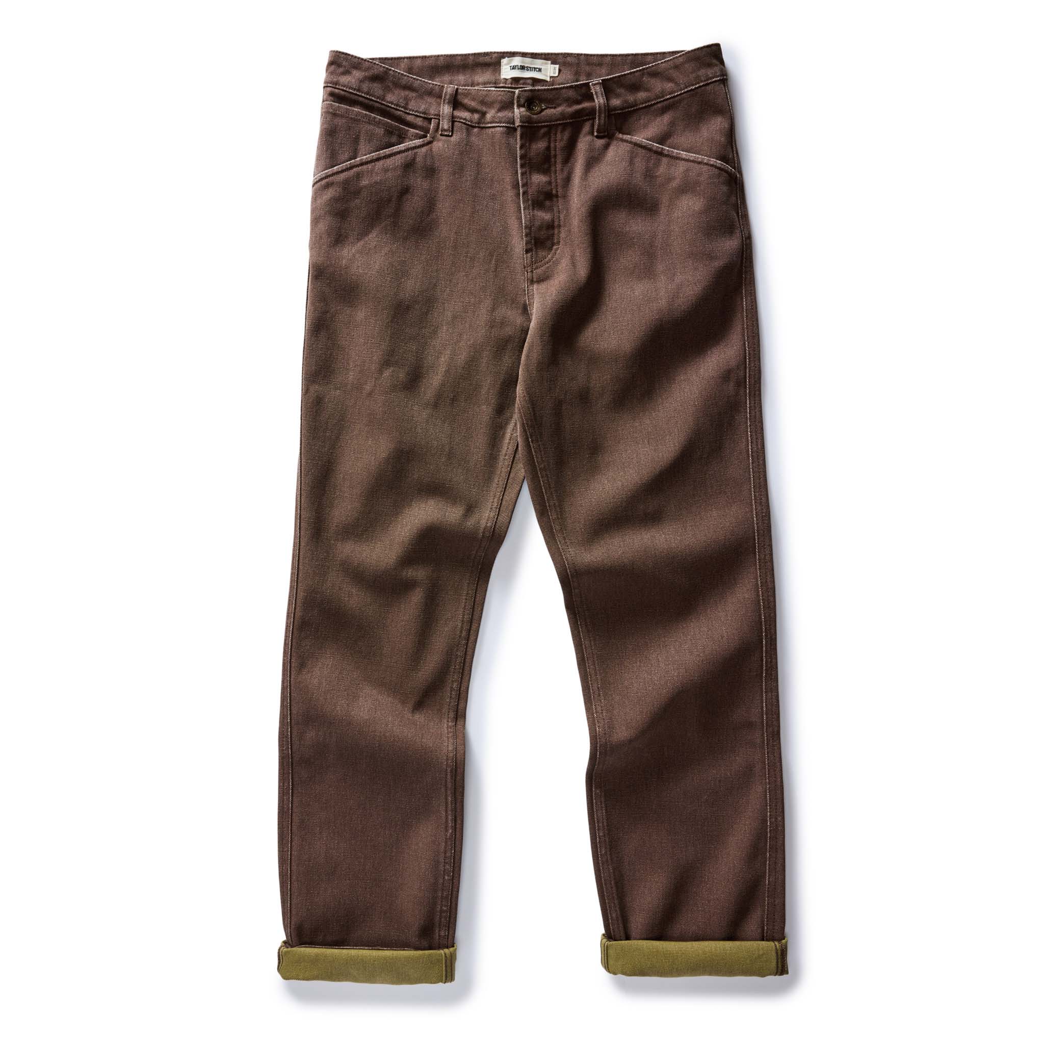 The Camp Pant in Aged Penny Chipped Canvas