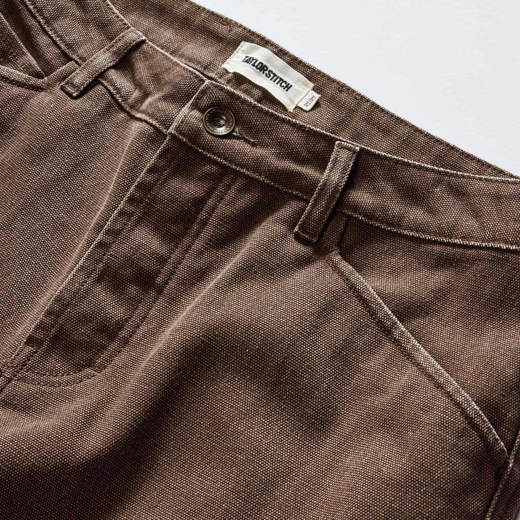 The Camp Pant in Aged Penny Chipped Canvas