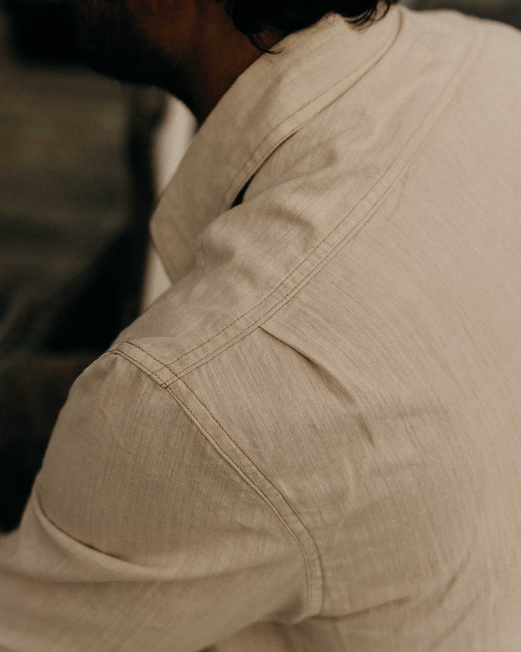 The Foundry Shirt in Natural Chambray